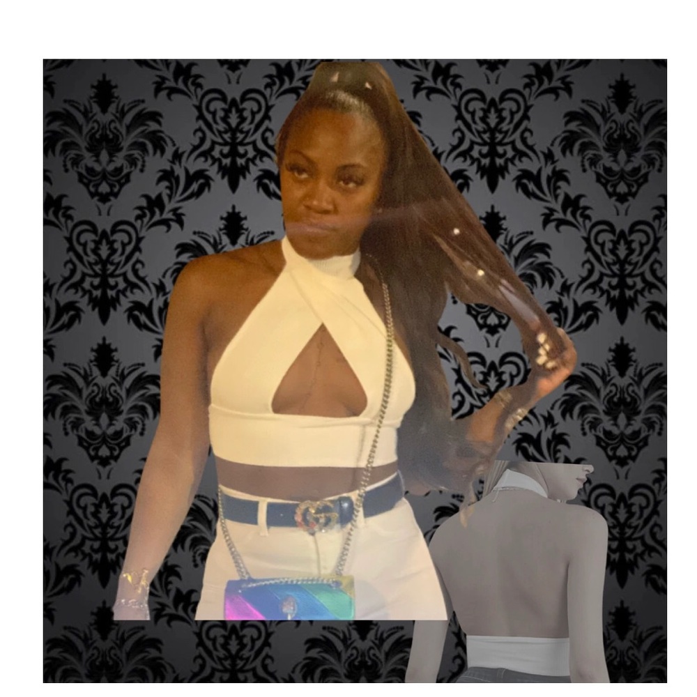 WHITE NIKKI HALTER
